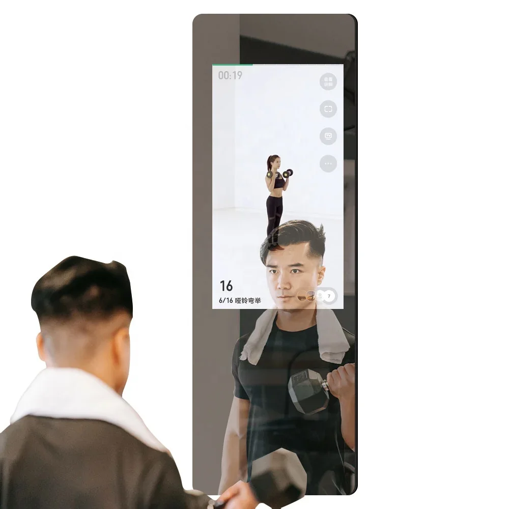 2024 Digital Smart Mirror Fitness Equipment Home Gym Mirror