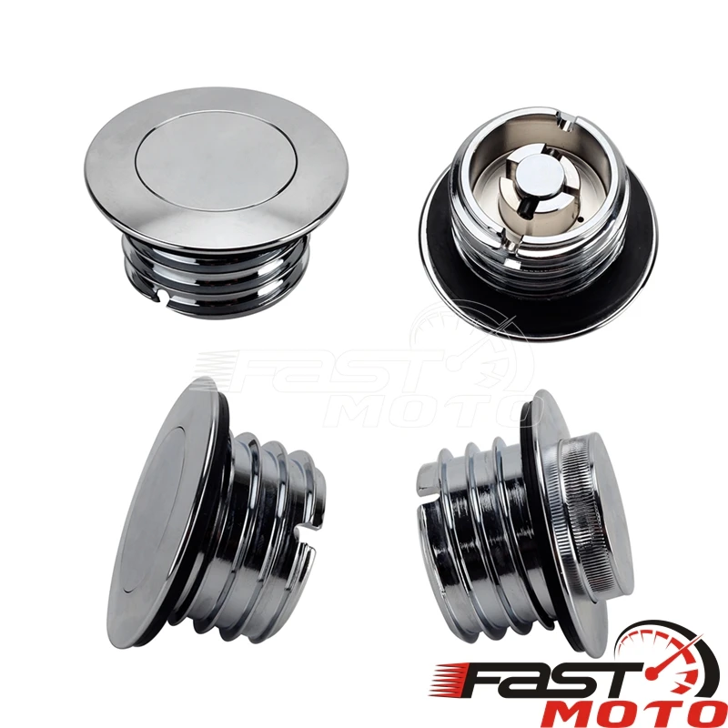 Pop-up Flush-Mount Fuel Cap For Harley M8 Softail Deluxe FLDE Sport Glide Low Rider Heritage Slim Fuel Gas Tank Vented Oil Cap