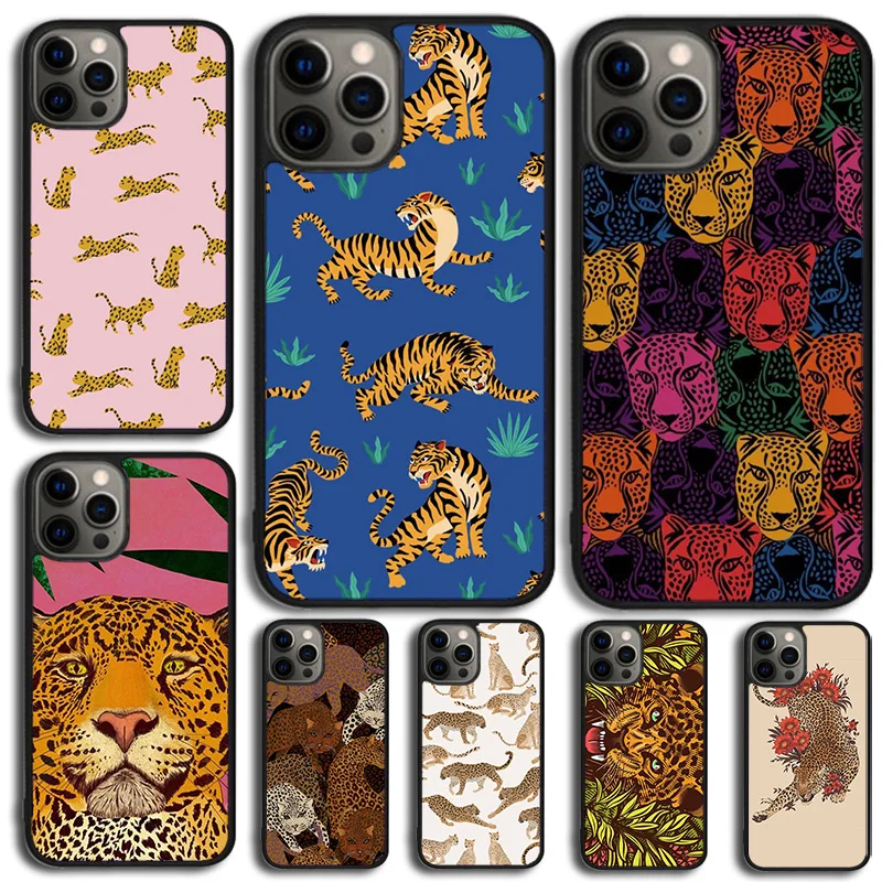 art jaguar aesthetic Phone Case For iPhone 14 15 16 13 12 Mini Max Cover For Apple iPhone 11 Pro Max 6 8 7 Plus SE2020 Coque