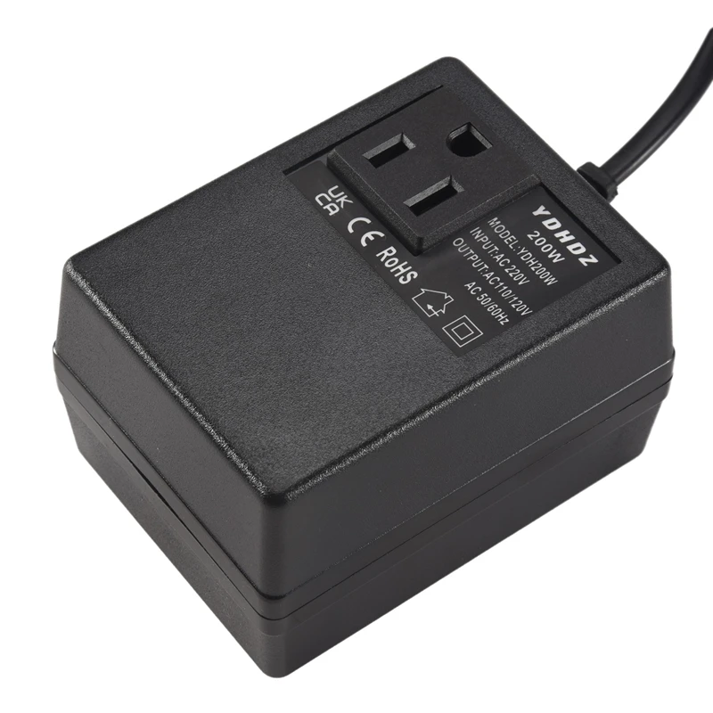 ABDE-1 PCS 200 Вт преобразователь напряжения трансформатор 220 В до 110 В понижающий преобразователь напряжения для путешествий с вилкой стандарта США