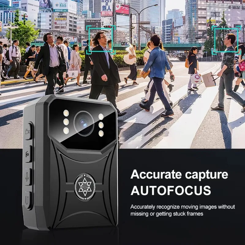 Portable 4K Mini Police Camera Digital Video Recorder Camcorder Camera IR Night Vision Body Camera Sports Back Clip with WIFi