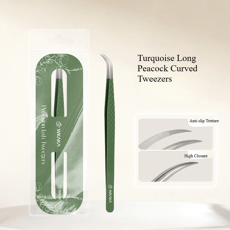 Fiber Tip Precision Eyelash Tweezers，Professional Eyelash Extension Tweezers,Precision Tip with Elegant Packaging for Women Gift