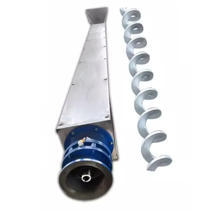 

【Best-selling】U-Type Stainless Steel Shaftless Auger Blade Loader Screw Elevator Powder Material Coal Ash Cement Sludge Tube Scr