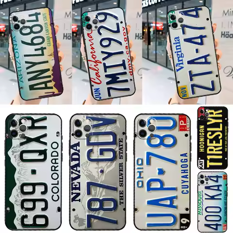 License Plate Case For Samsung Galaxy S24 Ultra S22 S23 S25 Plus S20 FE S21 FE S9 S10 S23 FE Cover Coque