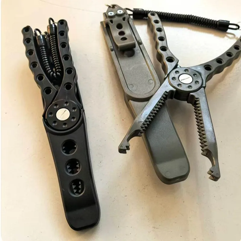 QAJTAO High-Index Plastic Fishing Pliers with Grip & Hook Removal Tool, Durable Catfish Gripper with Non-Slip Handle and Lanyard - view 5