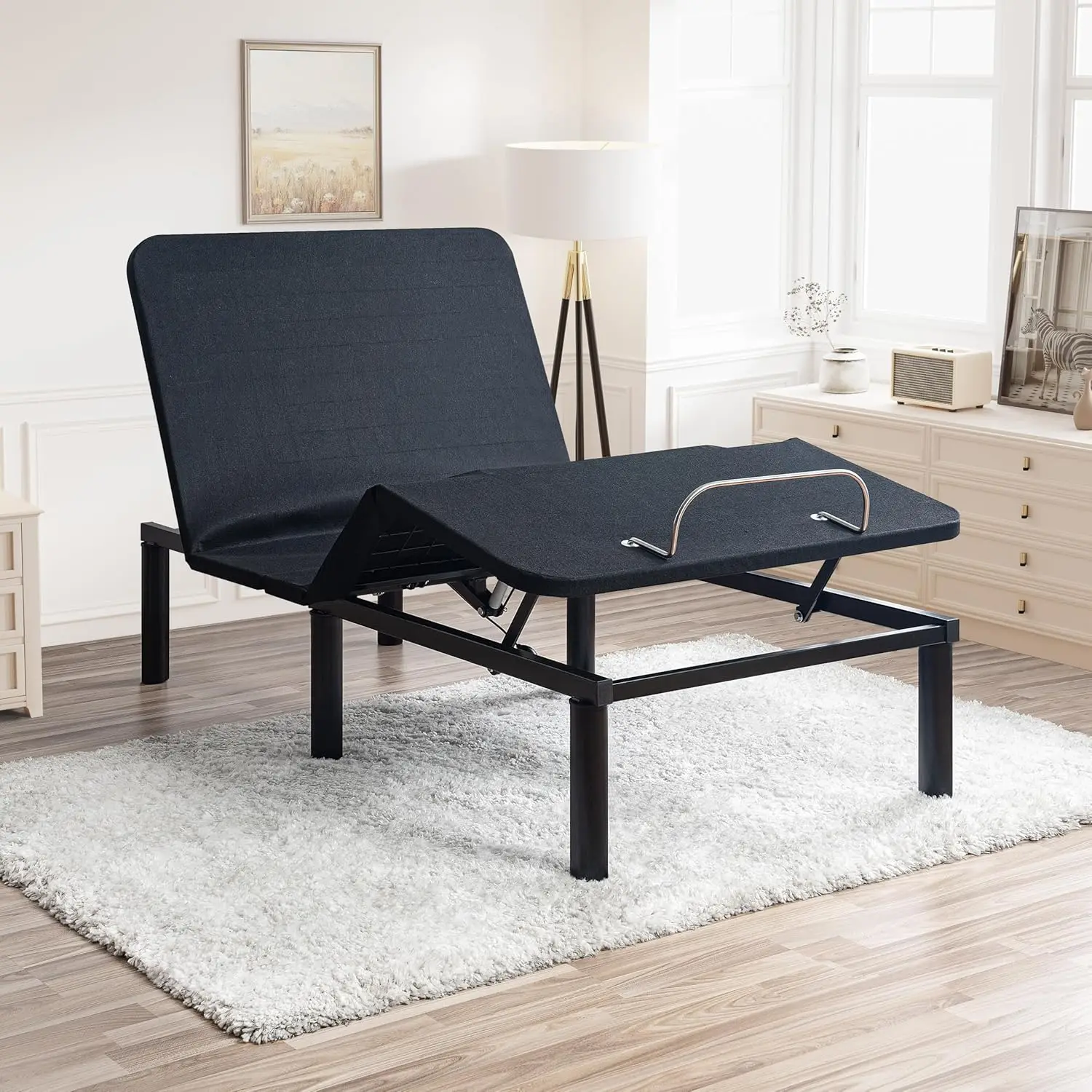 Home Twin XL Adjustable Bed Frame, Metal, Black, 7 Positions, Wireless Remote, Easy Assembly  Enhanced Comfort & Stylish Design