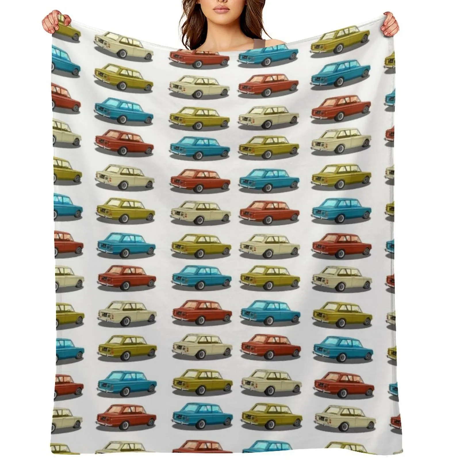 Hillman Imp - Multicolour Throw Blanket Warm Decorative Sofa Luxury Designer Luxury Brand Blankets