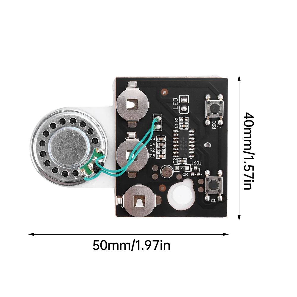 30s Audio Voice Recording Playback Module Button/Light Sensitive/Button With Extension Cord for Greeting Card Without battery