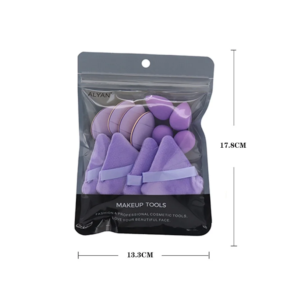 ファンデーションパウダー,メイクスポンジ,卵,ピンク,パープル,化粧道具,アクセサリー,マルチカラー,卸売り,12個用の柔らかい化粧品パフセット