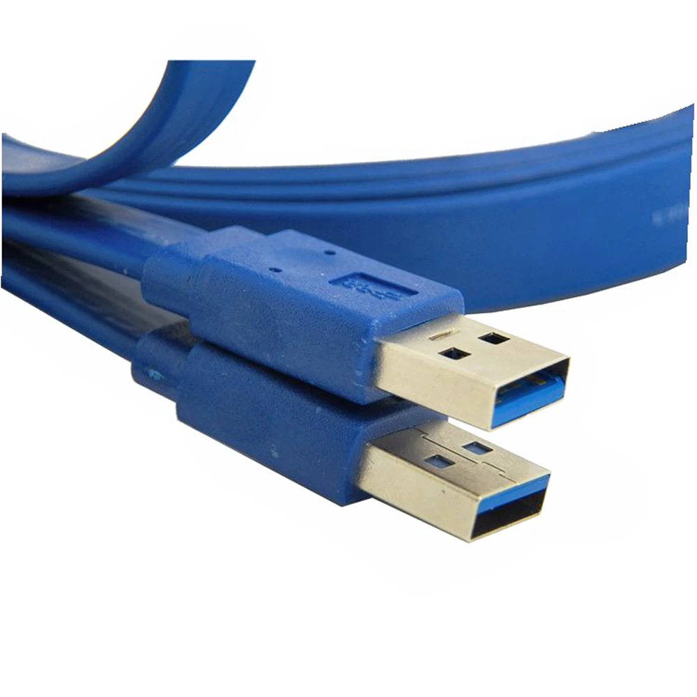 USB3.0 extension cable 0.6m 1.5m suitable for high-speed data transmission and charging of computers Flat cable