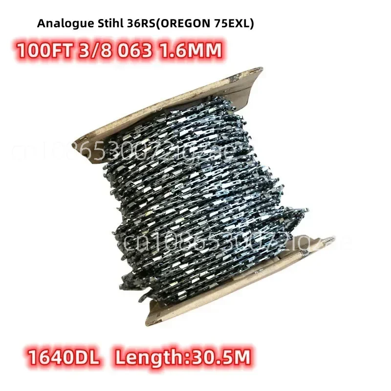 100Feet/Rolls   Chain Saw Chains  30.5M Full CHISEL Chains Best Wearing Best Filling