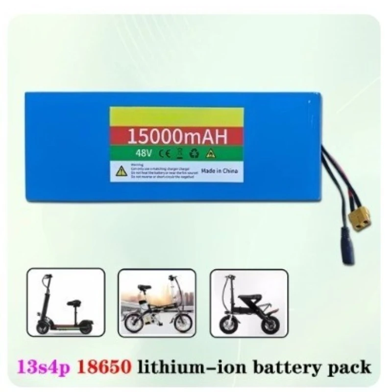 for Kugoo M4 M4Pro MaxSpeed 48V 13S4P 18650 Battery Pack 15000mAh Battery Pack Electric Scooter XT60+DC T+DC Plug