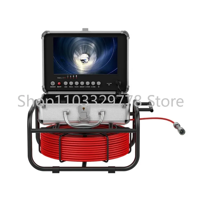 20M 9inch Monitor AHD 1080P Pipe Inspection Camera IP68 Drain Sewer Pipeline Industrial Endoscope with DVR Recording