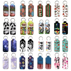 Cute Little Mole Lipstick Protective Cover Clip On Lipstick Sleeve Holder For Tight-Knit Elastic Lipstick Holder Keychain Gifts