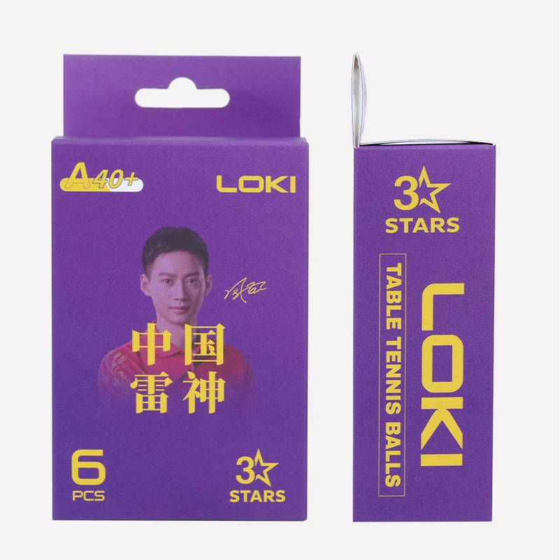 5/10 صناديق LOKI كرات تنس الطاولة 3 نجوم A40 + جديد ABS المواد البلاستيكية كرات بينغ بونغ مع التماس نادي التدريب كرات بينغ بونغ
