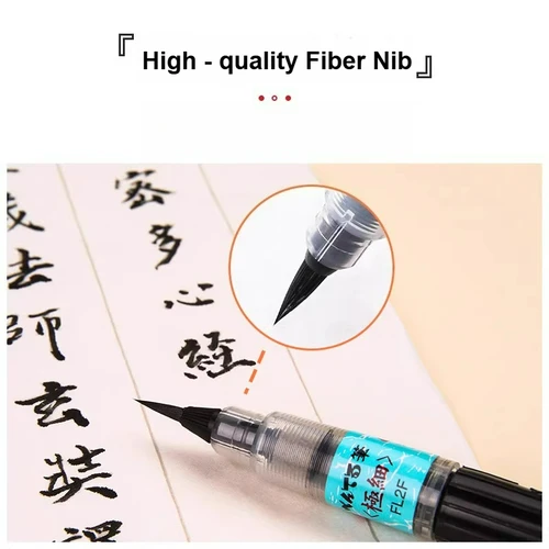 Imagen 2 del producto PENTEL-Bolígrafo portátil para escritura científica, bolígrafo de práctica de caligrafía con punta suave, tinta recargable, escritura Regular pequeña