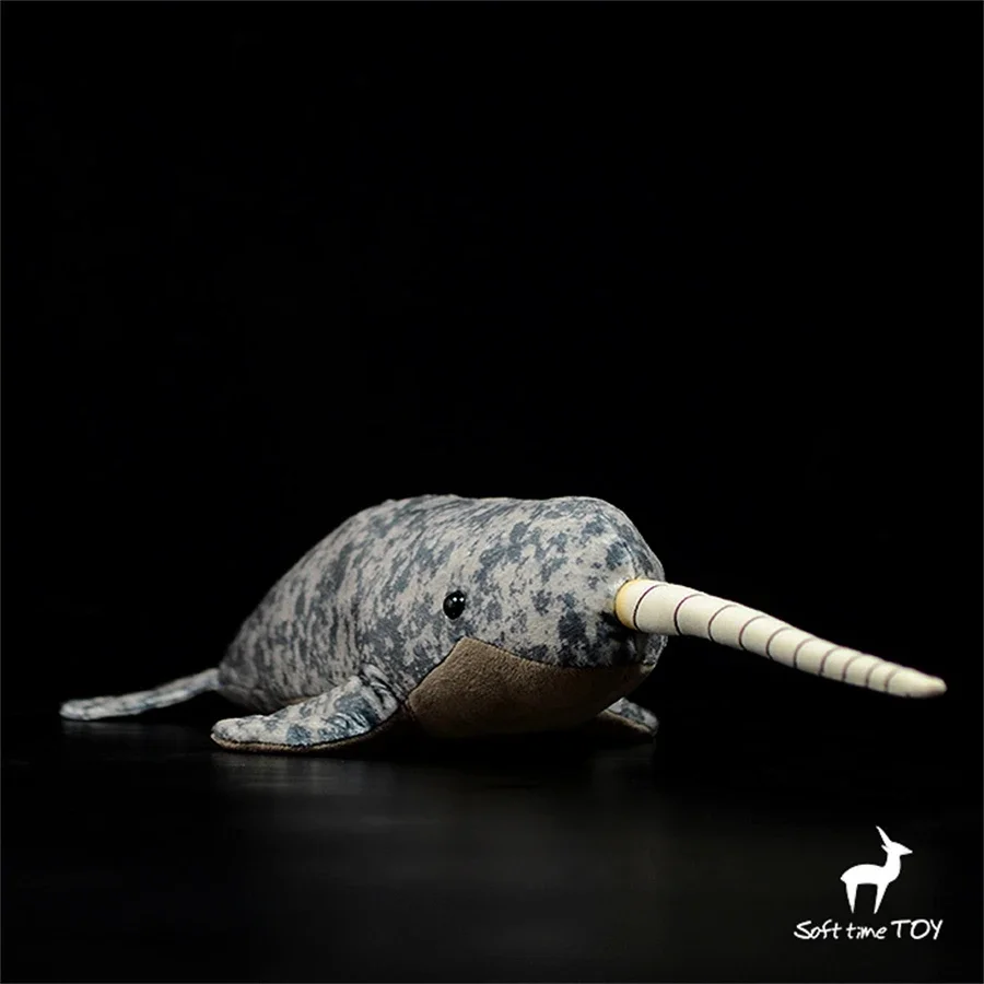 Narwhale High Fidelity Whale Plushie Narwhal Plush Toys Lifelike Animals Simulation Stuffed Doll Kawai Toy Gifts For Kids