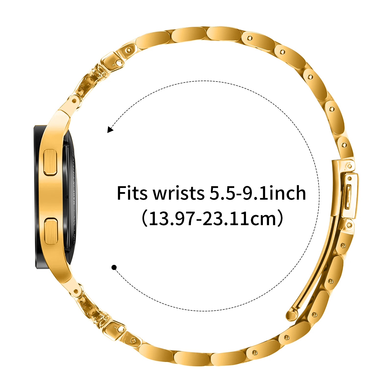 سوار فولاذي غير قابل للصدأ لساعة سامسونج جالاكسي Watch7 6 5 4 40 مللي متر 44 مللي متر 5pro سوار معدني ساعة جالاكسي 4 6 كلاسيكي 47 43 42 46 مللي متر حزام