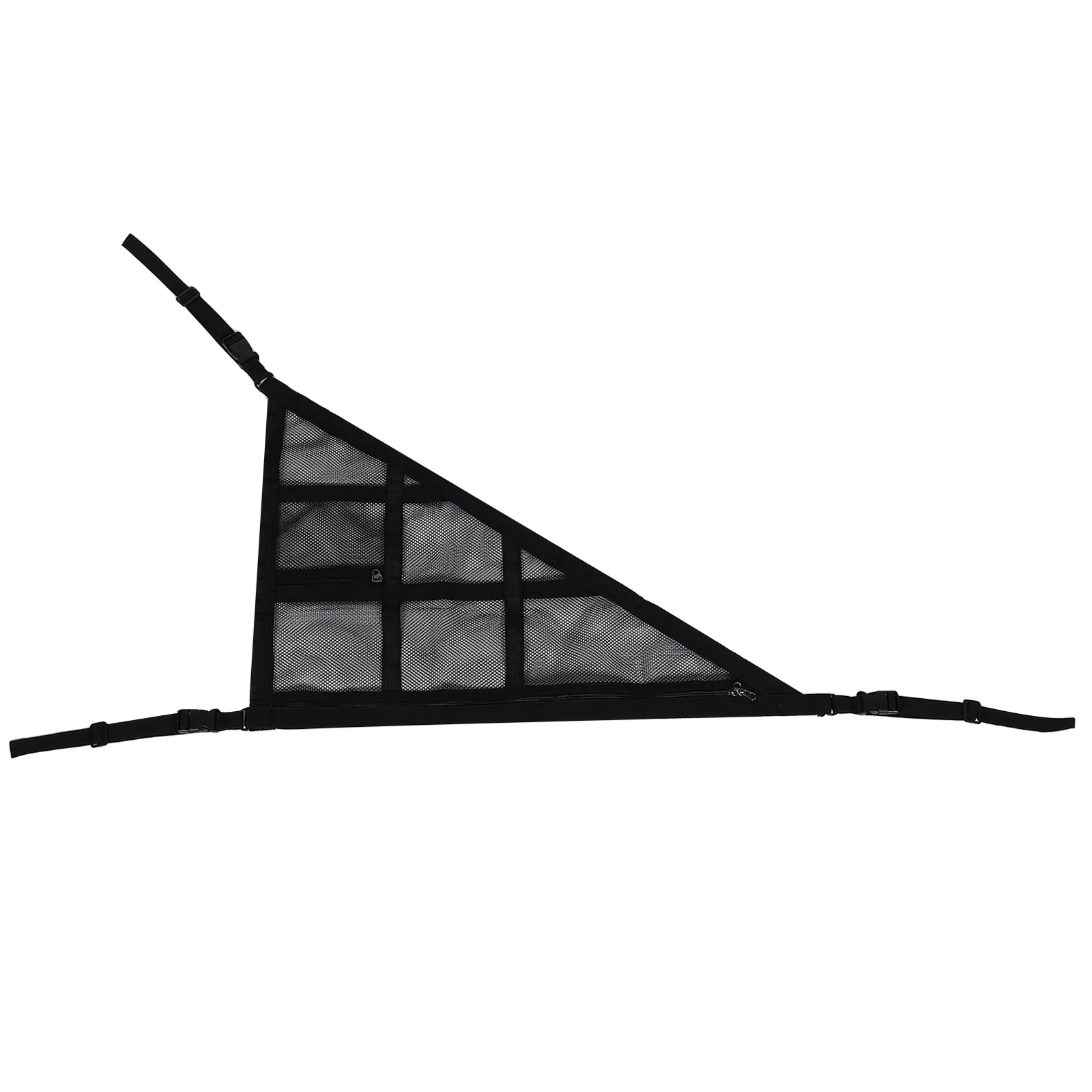 

Car Roof Storage Net Bag Large Capacity Polyester Secure Triangular Mesh Camping Accessories Suv Cargo Netting Black
