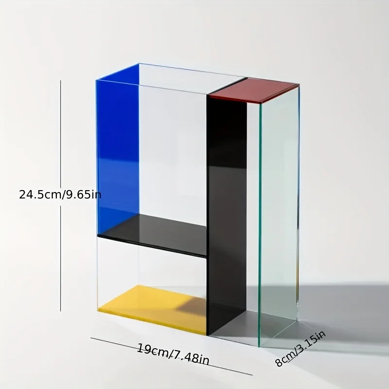 Acrylic Geometric Flower Vase 4