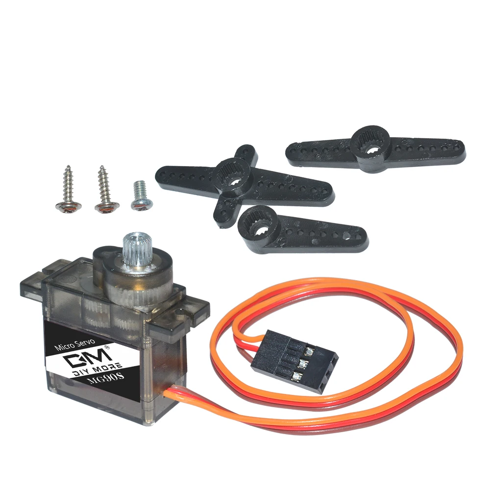 Servi 9G MG90S Micro servi con ingranaggi in metallo per auto barca aereo elicottero RC