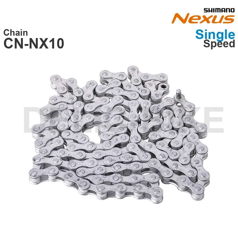 Оригинальная цепь SHIMANO NEXUS CN-NX10 118L, односкоростная цепь для горного велосипеда MTB Оригинальная цепь SHIMANO NEXUS CN-NX10 118L, односкоростная цепь для горного велосипеда MTB
