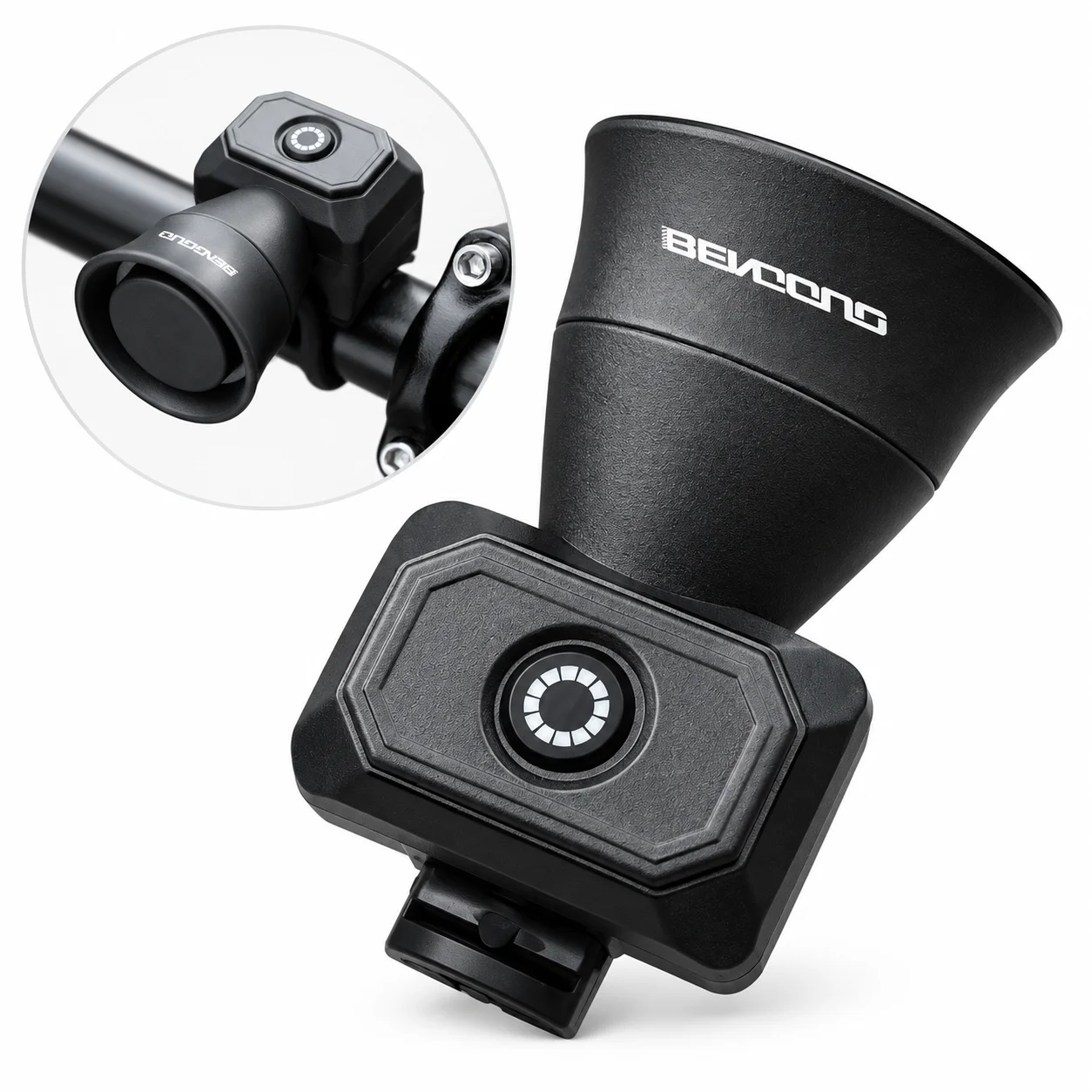Bike Bell Electronic Loud Horn - กระดิ่งจักรยานอิเล็กทรอนิกส์ กระดิ่งติดแฮนด์ขนาดกะทัดรัด เสียงดัง ติดตั้งง่าย อุปกรณ์เสริมสำหรับจักรยานเสือภูเขา จักรยานถนน