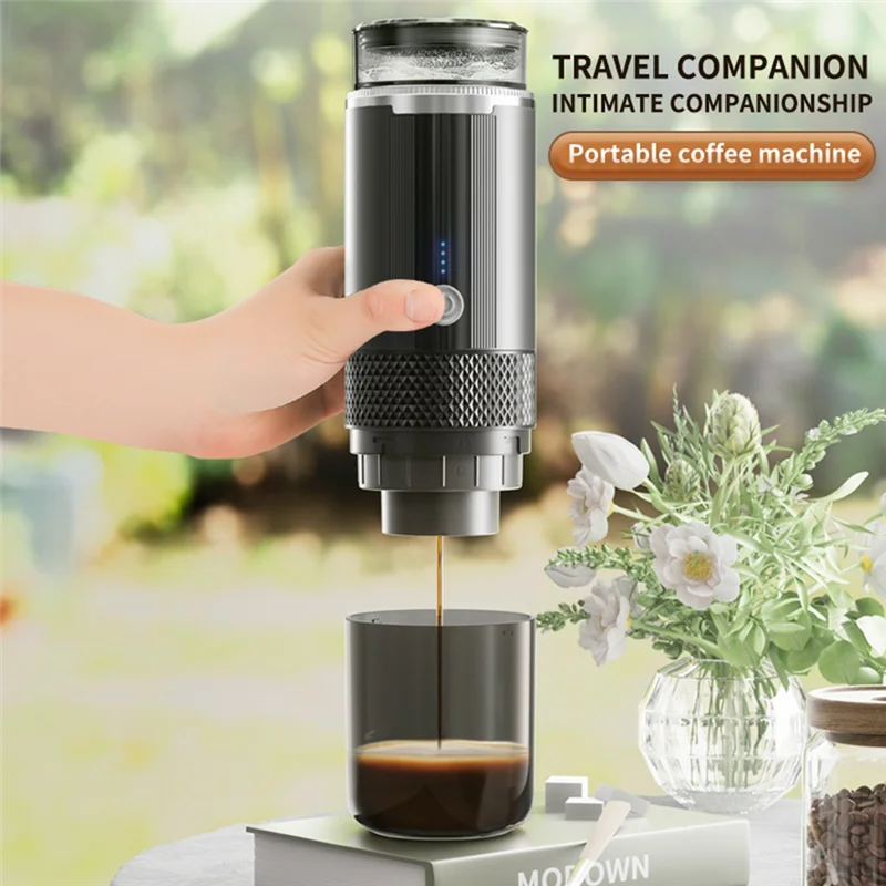 

Portable Espresso Maker Wireless Electric Coffee Maker 2 In 1 Small Travel Espresso Machine For Camping Office Hiking RV
