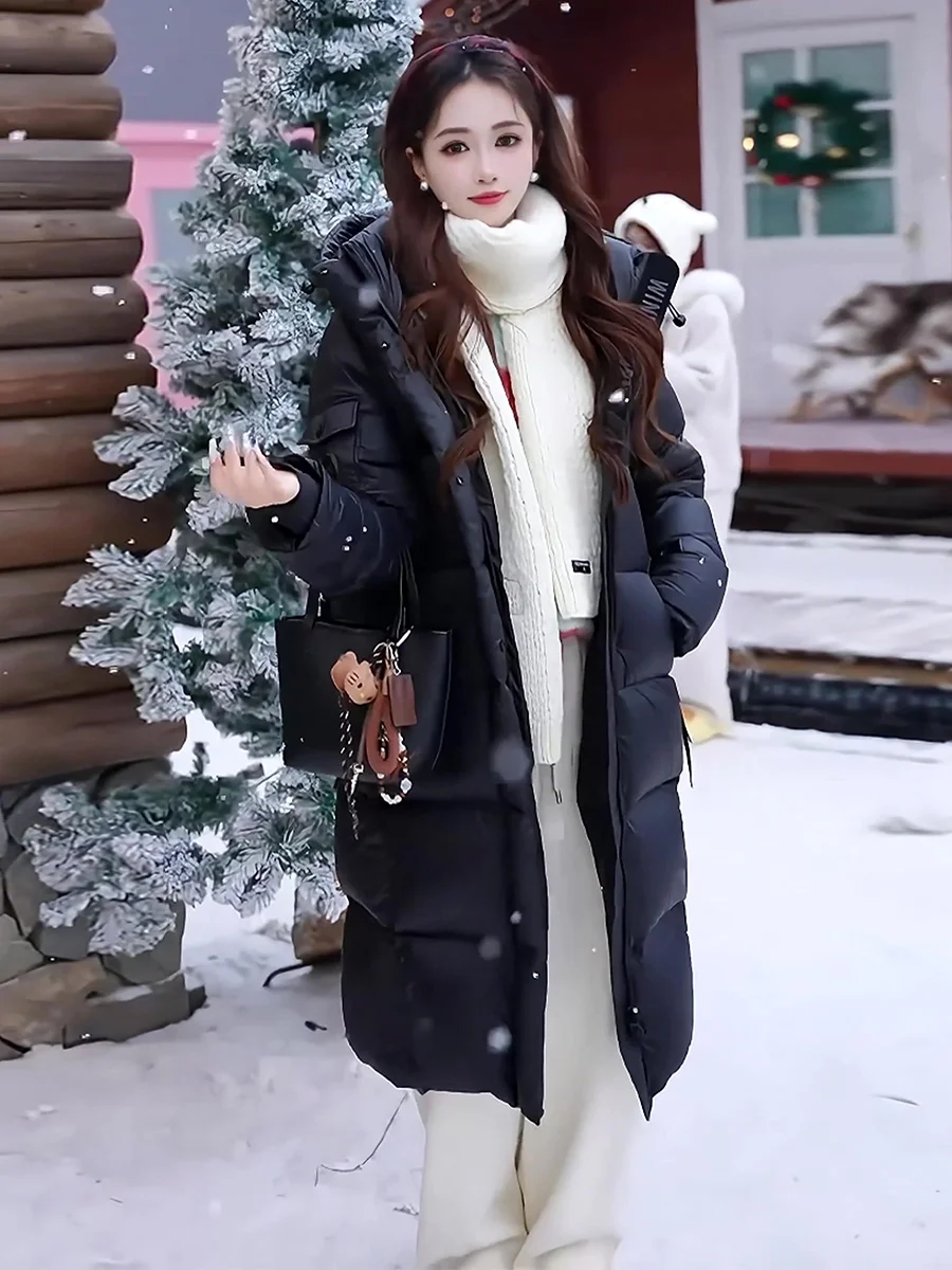 Nueva llegada de invierno abrigo largo blanco Du down Jaet para mujer Ultra resistente al frío Casual Sle cremallera ket diseño Ci ocio