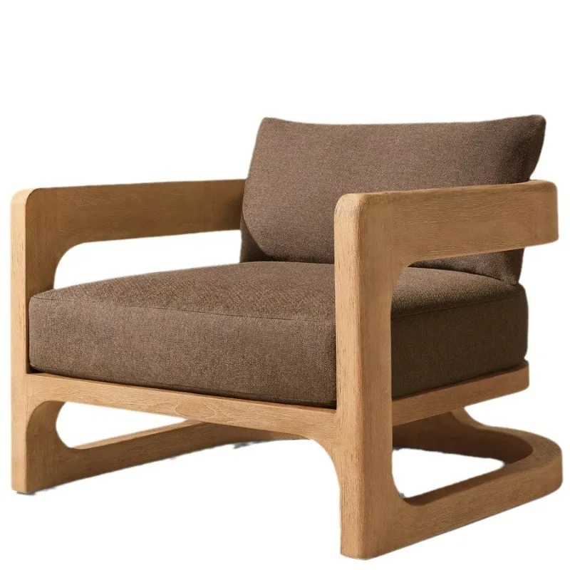 

Sofa leisure waterproof courtyard garden coffee table outdoor teak sofa sun protection