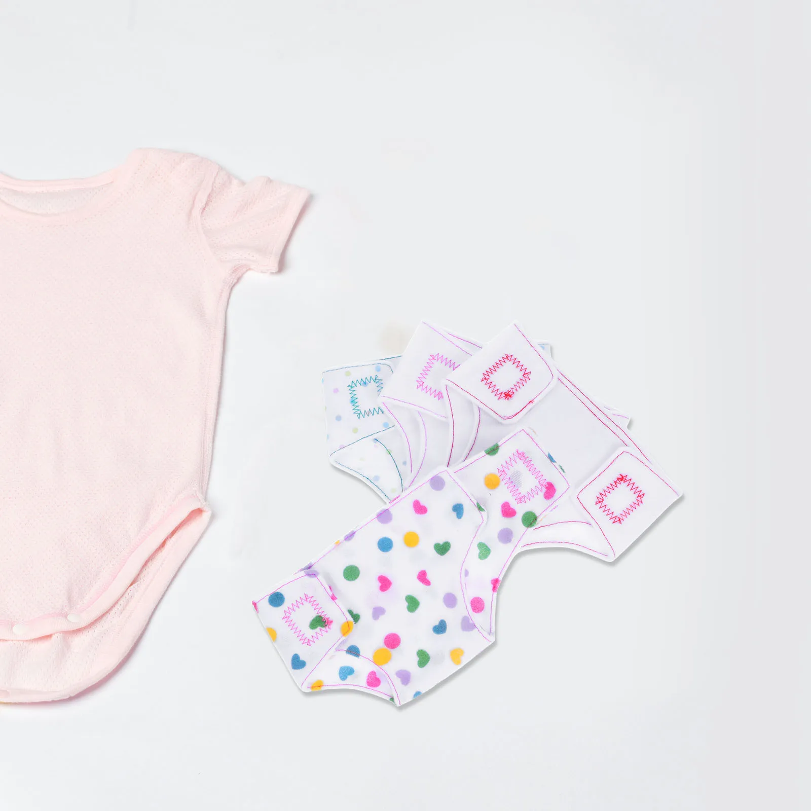 

4 Pcs Baby Diapers Wearing Model Parts Clothes Girl Accessories Clothing Fabric Babydoll