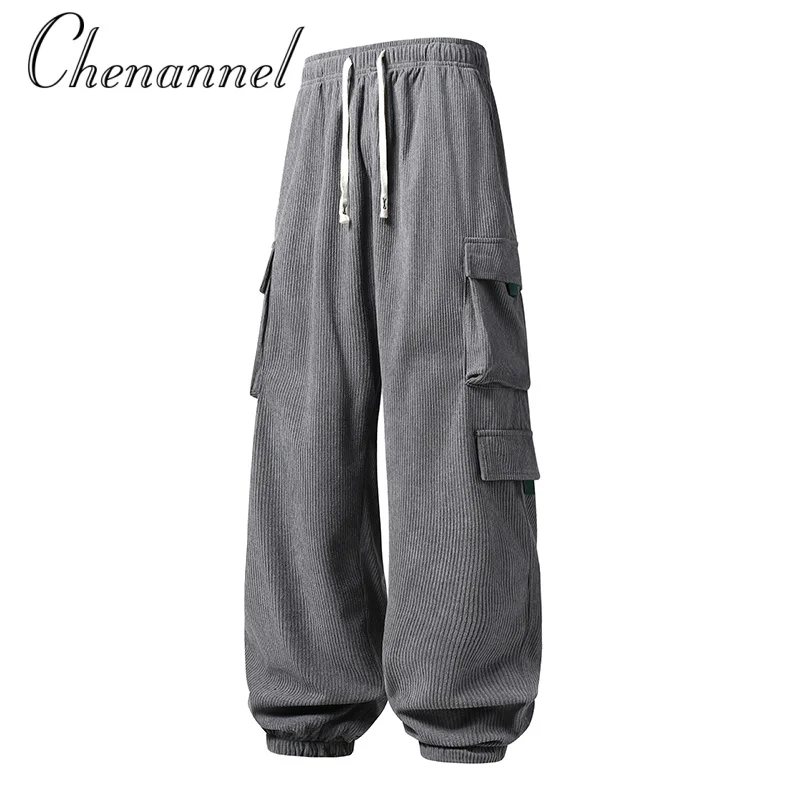 

Cool and stylish workwear pants for men autumn and winter American multi-pocket loose casual pants for men