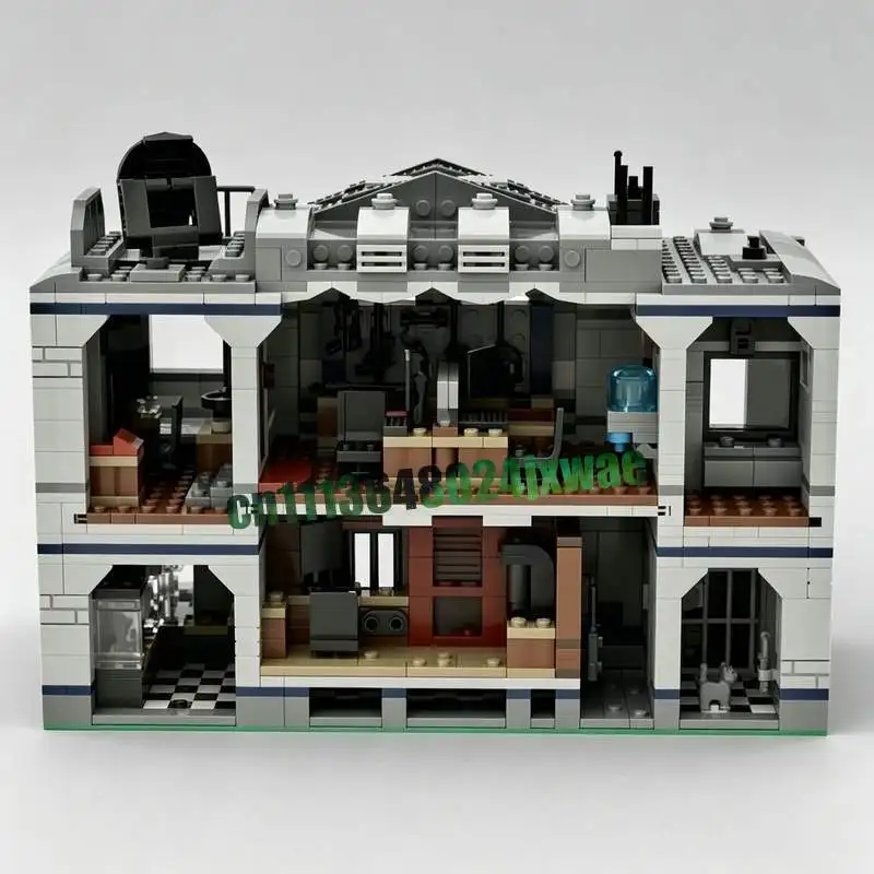 New 1985PCS Police Department Modular MOC Creative Street View Model Customize Puzzle Building Blocks DIY Assembly Toys Gifts