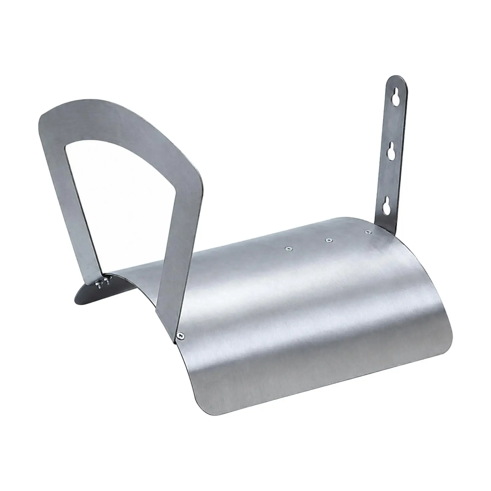 Stainless Steel Garden Hose Rack Wall Mount Coiled Holder with Screws for Outdoor Utility Storage