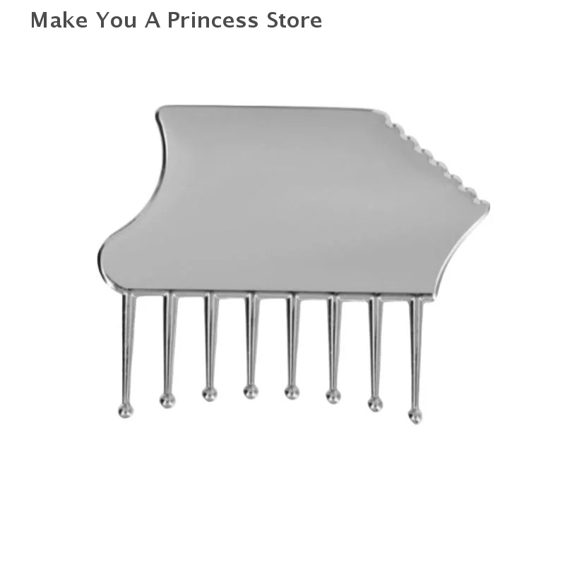 جهاز تدليك فروة الرأس المحمول من سبائك الزنك، أداة كشط غواشا للرأس والرقبة والأكتاف والساقين والذراعين لتخفيف مهدئ #3