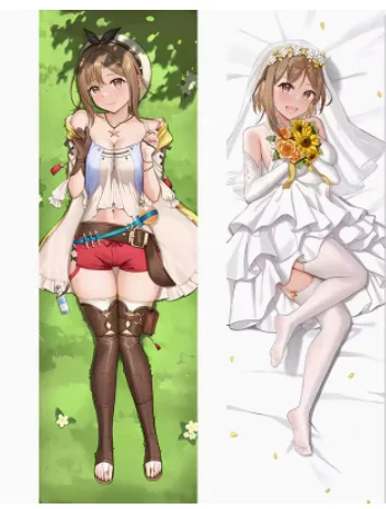 كيس وسادة أنيمي ريزا ريسالين ، غطاء وسادة معانقة الجسم ، داكيماكورا مثير ، أوتاكو ياباني ، ياي ، هدايا مفارش أسِرة