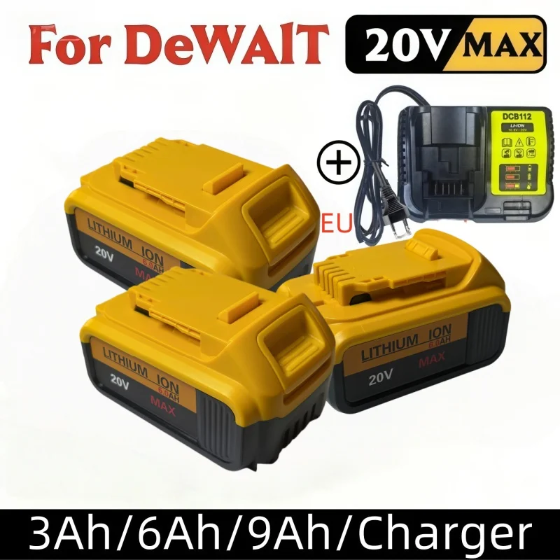 

Safe and durable 20V MAX lithium battery with low self-discharge,ideal replacement for DeWalt workshop and household power tools