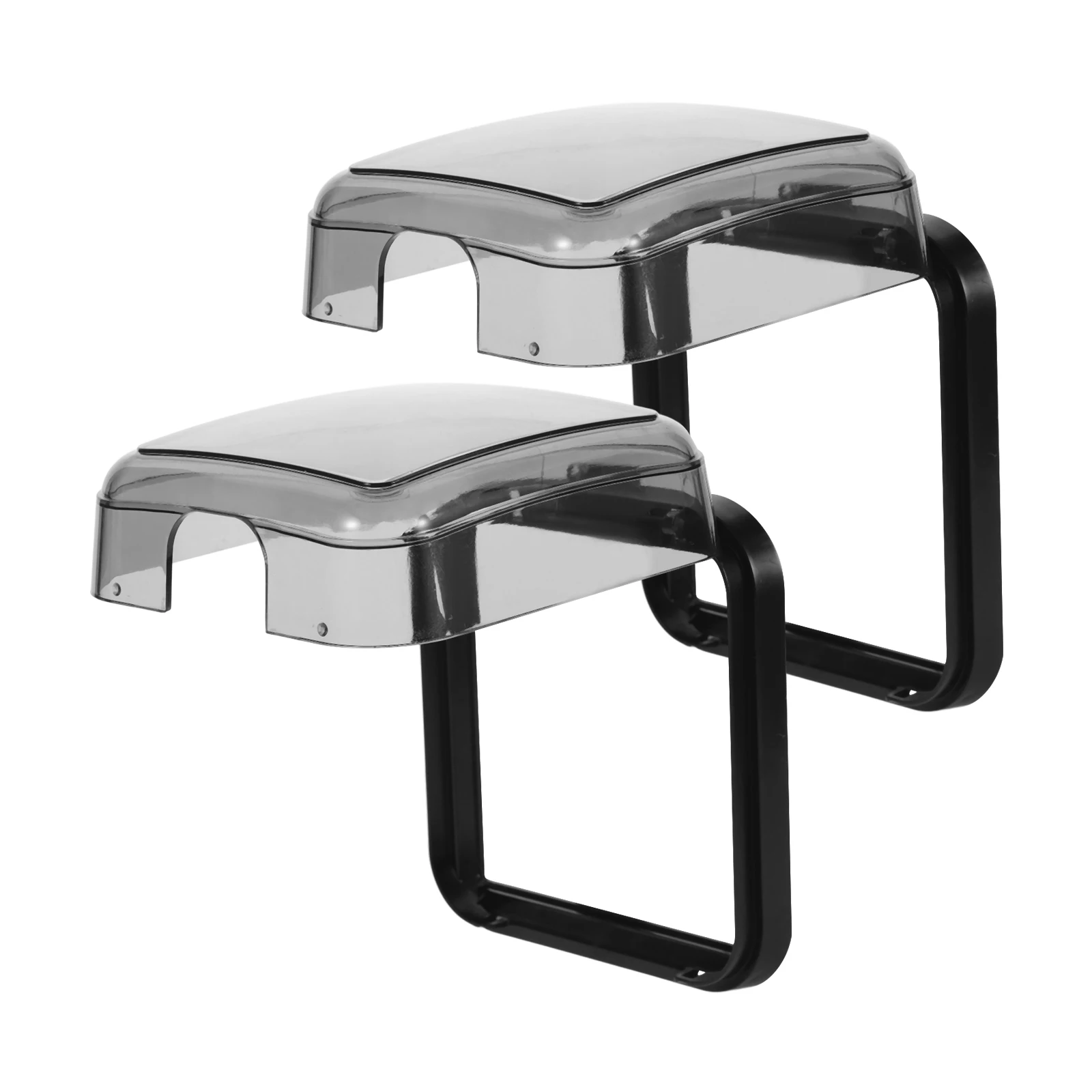 

2pcs Universal Waterproof Covers Adhesive Wall Socket Protector For Bathroom Outdoor Use Outlet Cover Outdoor Weatherproof