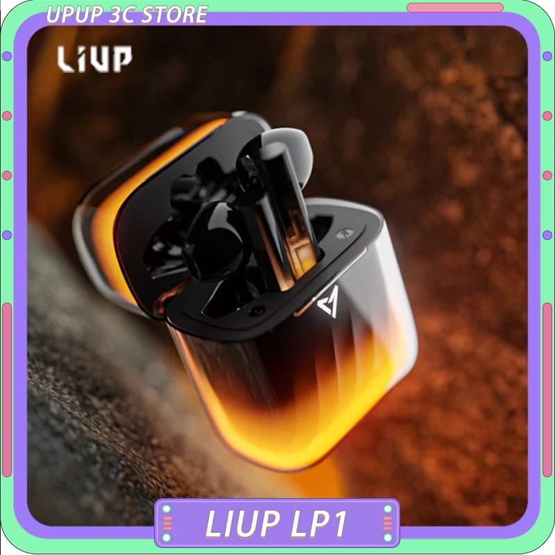 

Liup LP1 Bluetooth Wireless Earphone Luminous Quicksand Earbuds Active Noise Reduction Gaming Headphone Low Latency Headset Gift