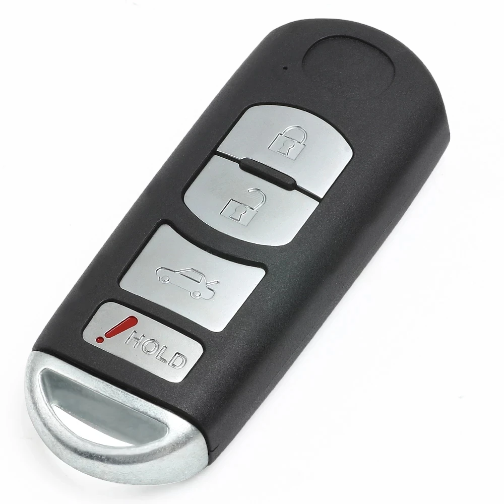 KEYECU 4 Buttons FCC ID: KR55WK49383 For Mazda 6 2009 2010 2011 2012 2013 VDO System Smart 315MHz 4D63 Chip Key Remote Fob