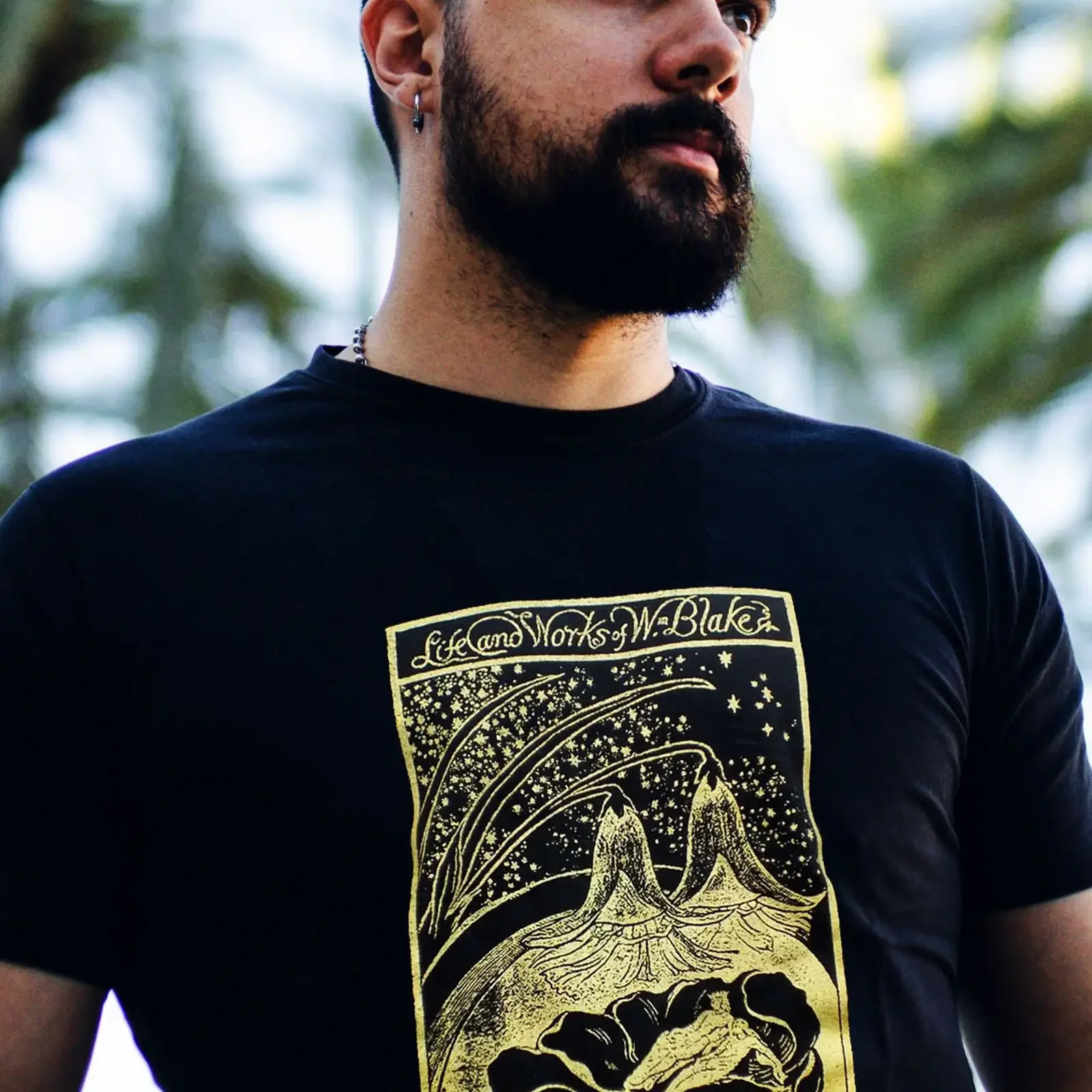 William Blake t shirt vintage Washed Slightly Stylish Versatile streetwear Soft Unisex Stretched Top For Everyday Wear