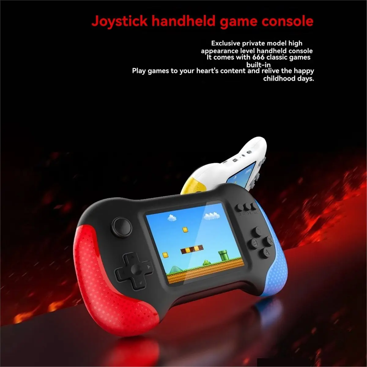 Fotografia 7: Console de jogos portátil retrô X9M com tela de 3.0 polegadas, 666 jogos embutidos, gamepad nostálgico, brinquedo infantil, console de jogos A