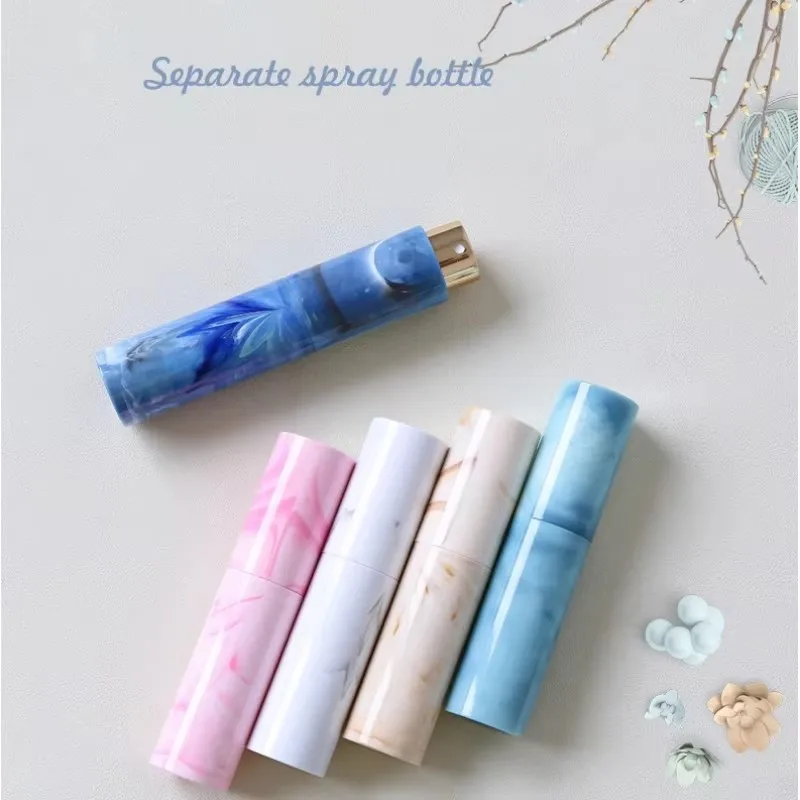 1pcs 10ml Mini High Grade Spray Bottle Colorful Marbled Home Perfume Spray Bottle Alcohol Sterilizing Water Outing Travel Size