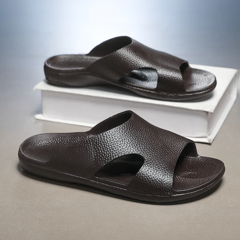 

Men Fashion One Band Slides Breathable Wear Resistant Anti Slip Summer Outdoor Beach Home Casual Slippers