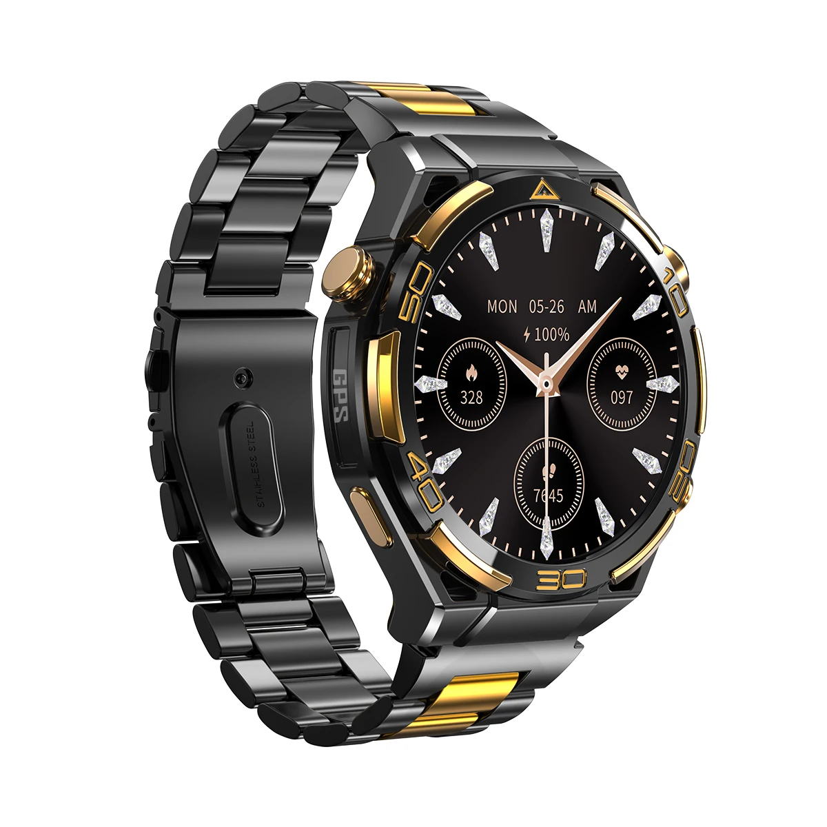 Nieuwe Blackview W90 Pro GPS Smartwatch met 1.43" HD AMOLED-scherm, 900mAh/20 dagen stand-by, Bluetooth, waterdicht, sporthorloge voor heren