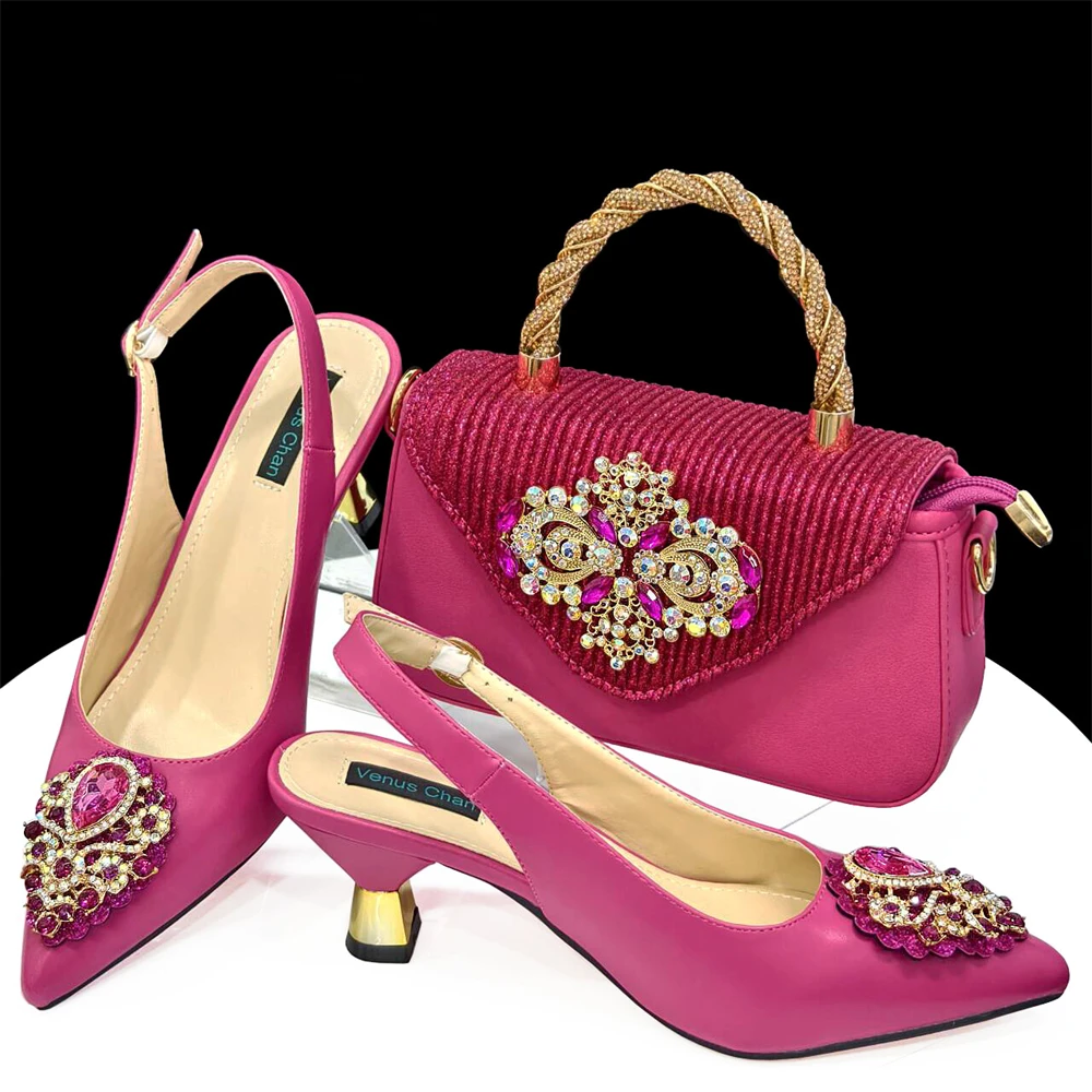 Doershow fashion Women Shoes and Bags To Match Set Italy Party Pumps Italian Matching Shoe and Bag Set for Party shoes!  HAS1-22