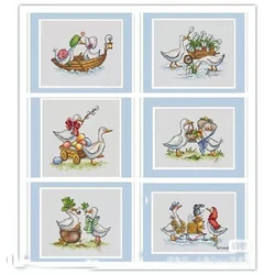7828 Juego de punto de cruz, Kit de punto de cruz chino, bordado, paquetes artesanales, tela de algodón, hilo dental, nuevos diseños de bordado