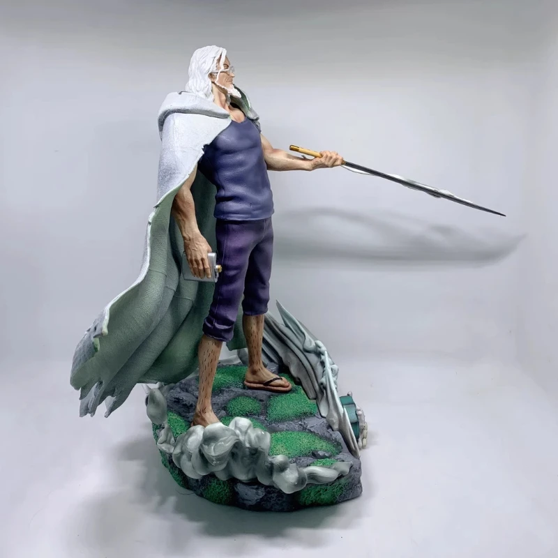 ワンピース 32cm シルバーズ・レイリー アクションフィギュア コレクタブルモデル アニメ GK おもちゃ スタチュー 剣付き 男の子向け デスクトップオーナメント