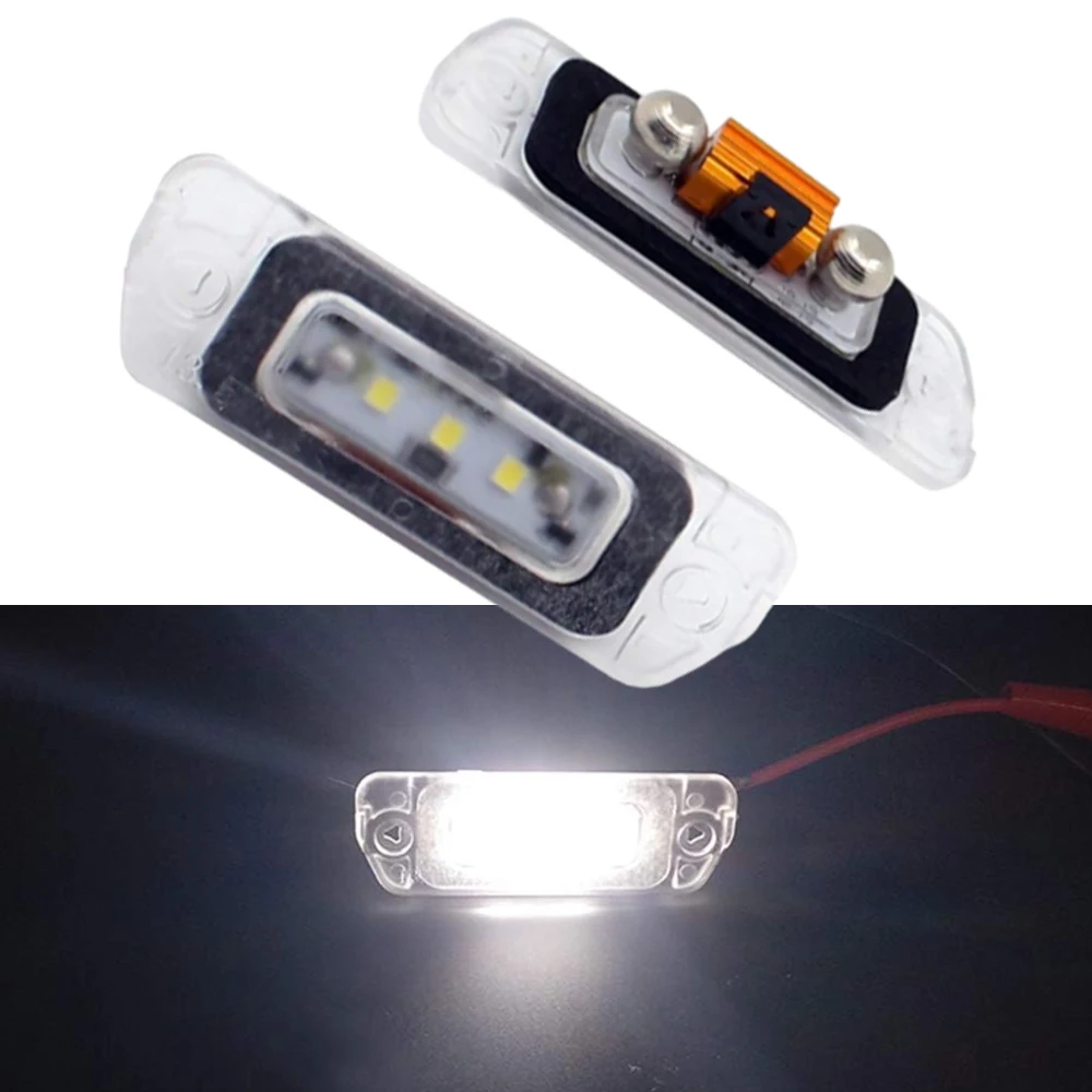 ABS  A2518200166  A 251 820 01 66 2518200166 LED Rear License Plate Light Xenon White Fit for Mercedes-Benz GL350 2010-2012