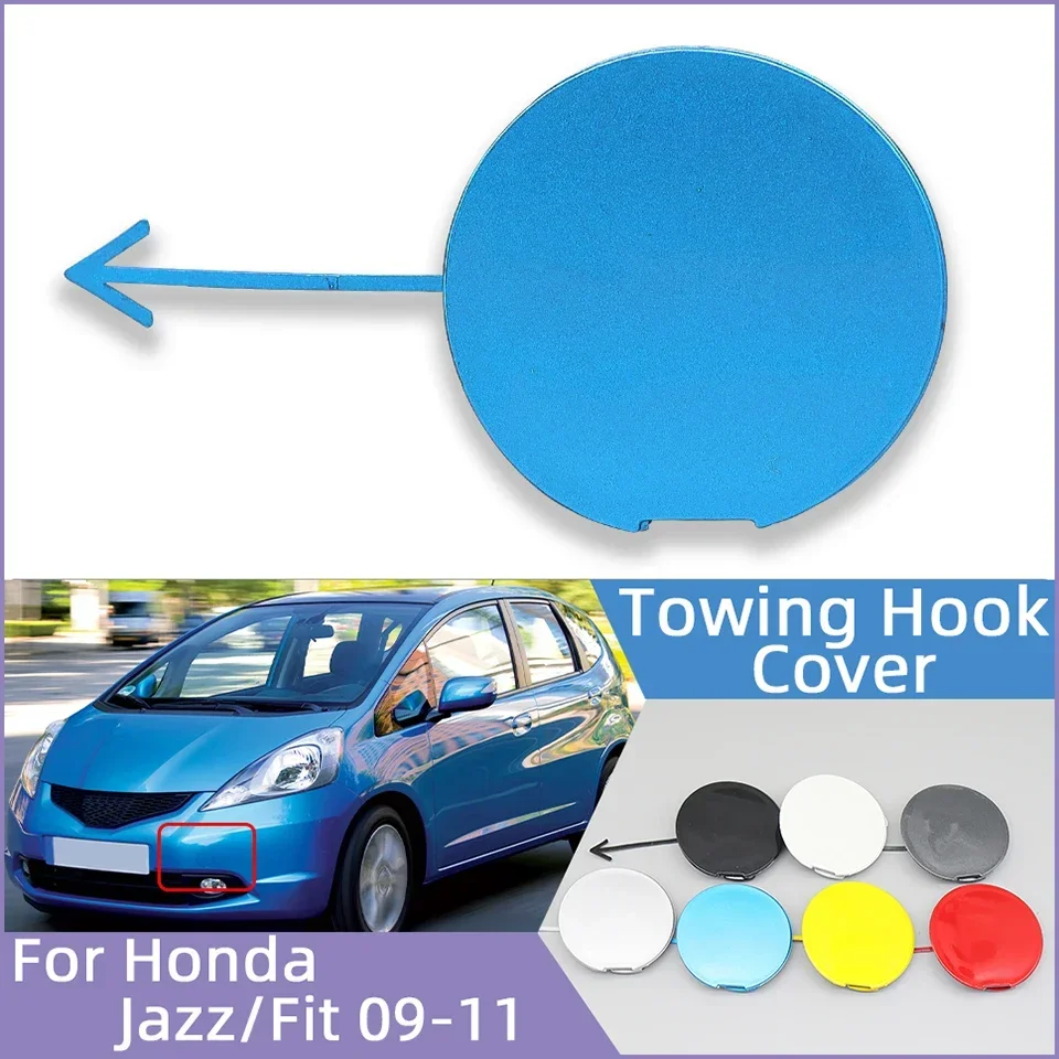 

Front Bumper Tow Hook Eye Cover Lid For Honda Fit / Jazz GE 2009 2010 2011 Auto Towing Hook Hauling Trailer Cap Hood Garnish